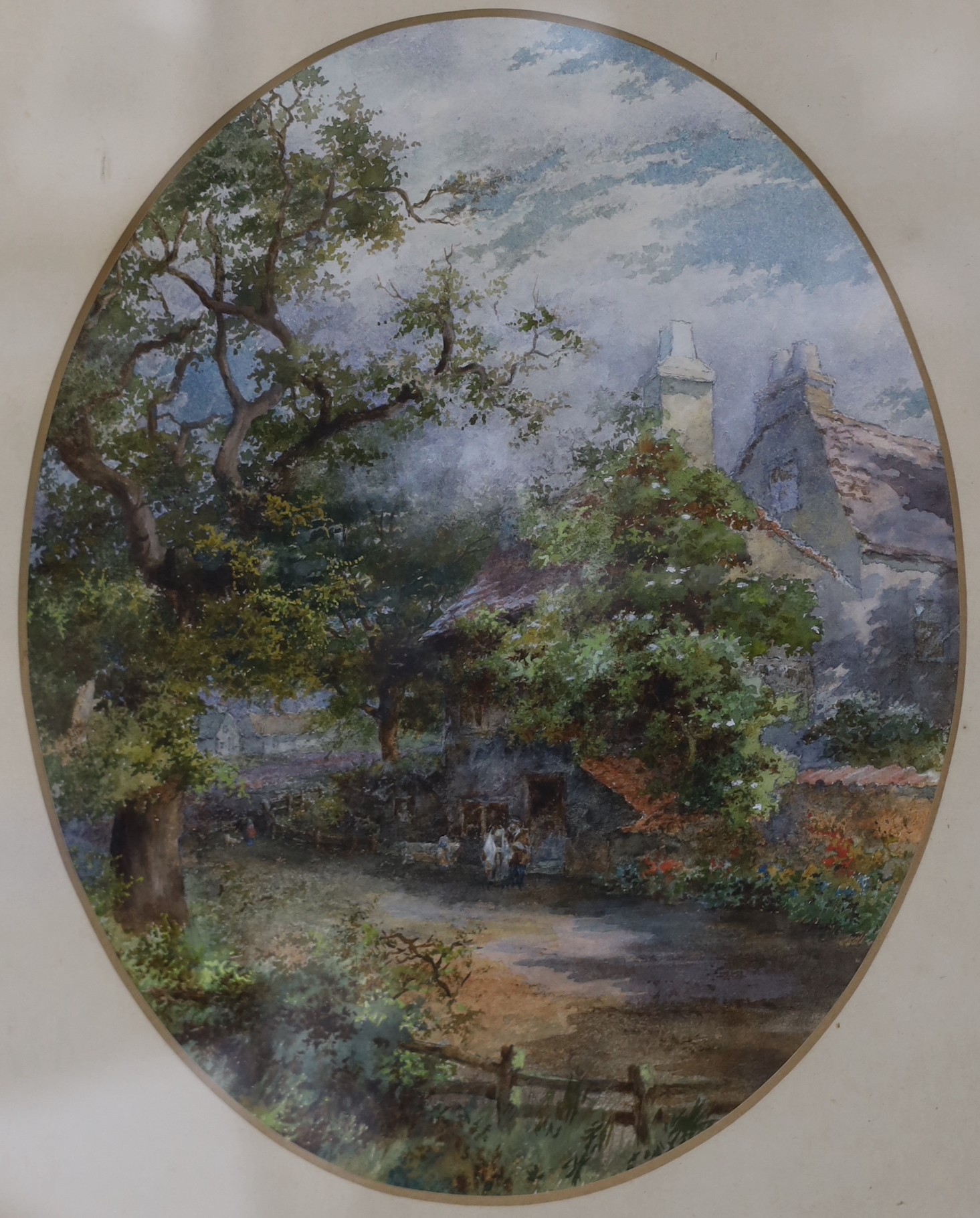British School, 19th century, four watercolours, Rural and woodland scenes, in matching frames, 23 x 18cm
